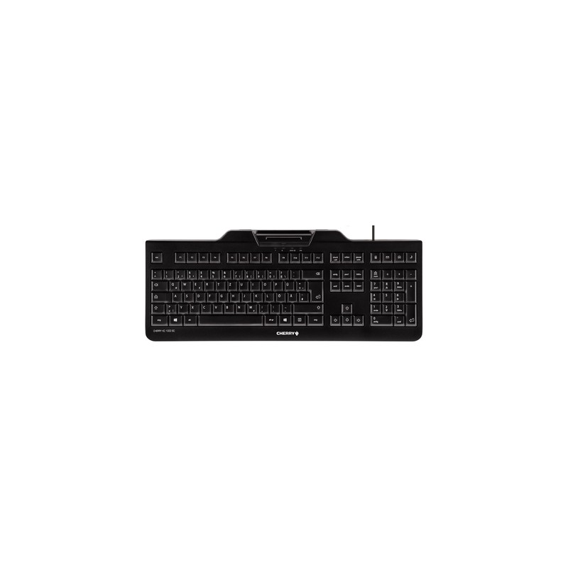Cherry teclado+lector chip integrado (dnie) negro