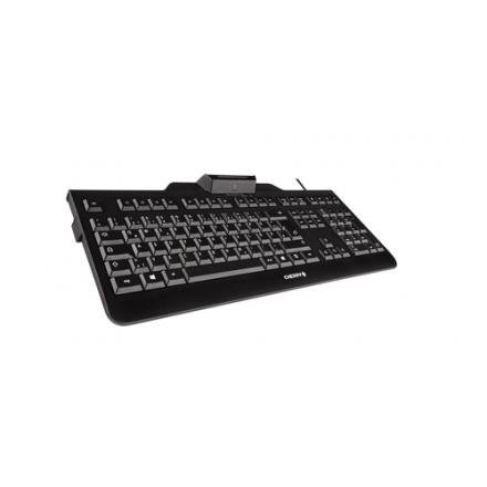 Cherry teclado+lector chip integrado (dnie) negro