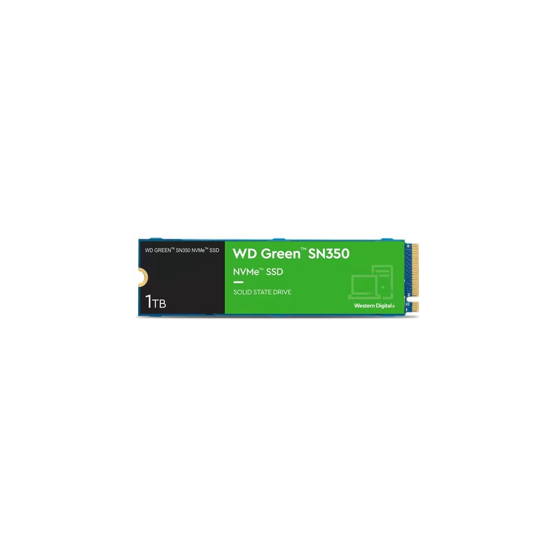Disco M.2 Nvme 1tb Western Digital Green Wds100t3g0c Sn350 Pcie 4,0 - X4 Escritura 2500mbps