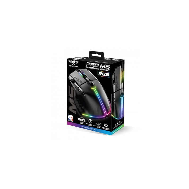 Spirit of gamer raton souris pro m5 negro