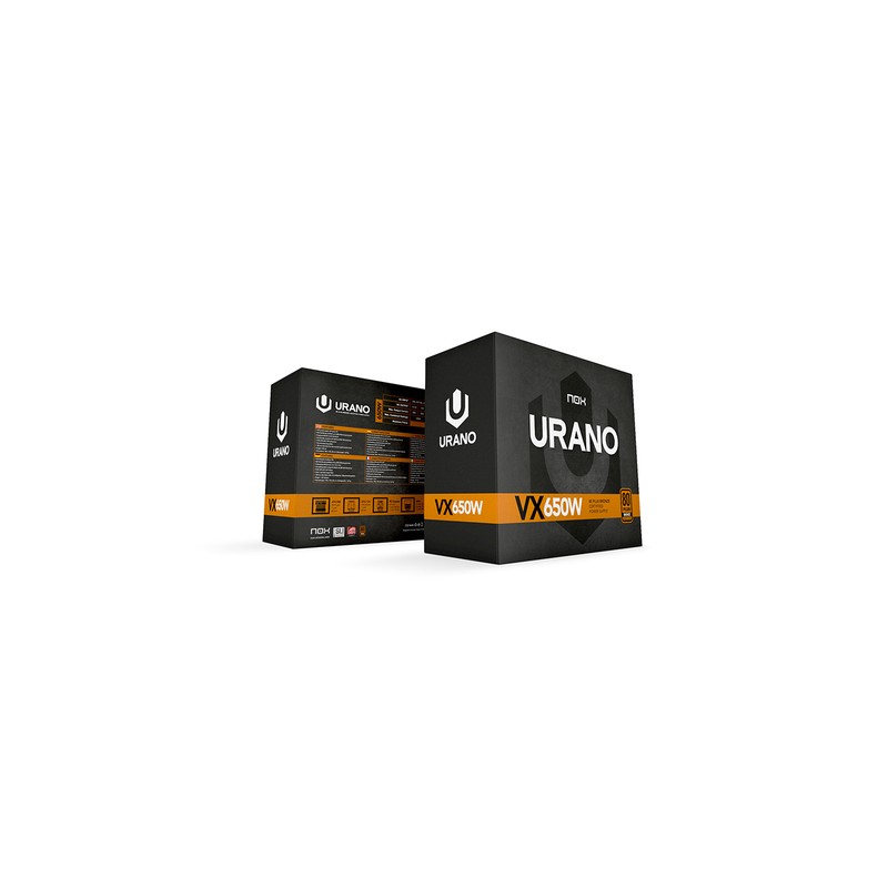 FUENTE ALIMENTACION NOX URANO VX650 650W 80+ BRONZE ATX NEGRO