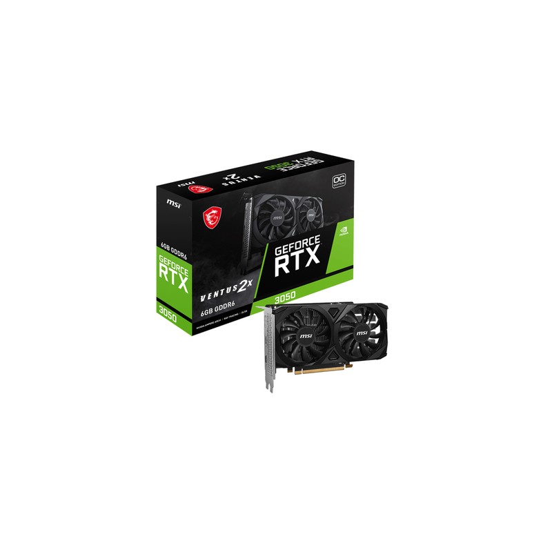 TARJETA GRAFICA MSI RTX 3050 VENTUS 2X E 6GB OC