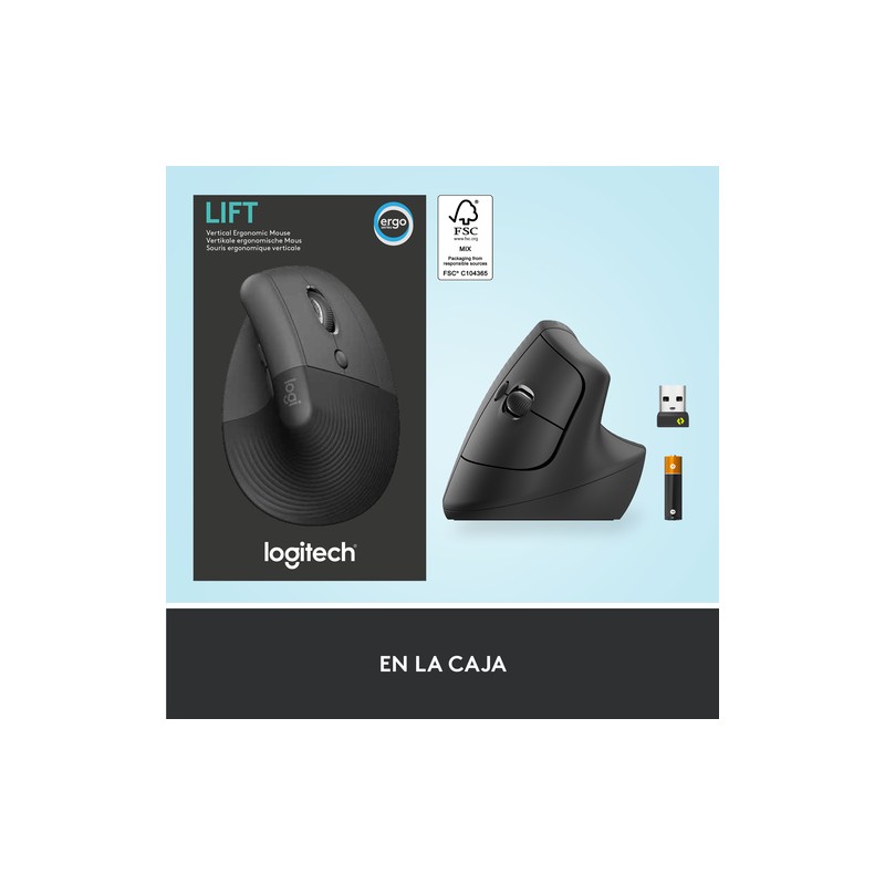 RATON ERGONOMICO LOGITECH INALAMBRICO BLUETOOTH 2.4GHz