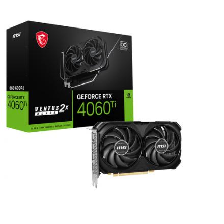 TARJETA GRAFICA MSI RTX 4060TI VENTUS 2X BLACK 8GB OC
