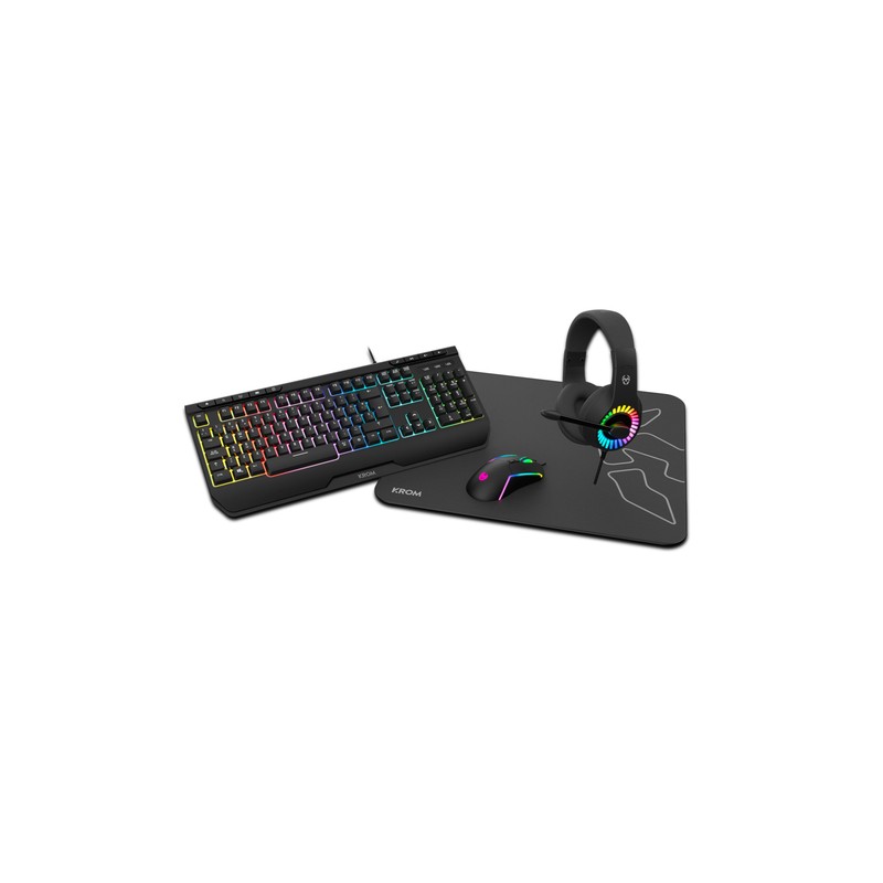 PACK KROM 4 EN 1 RGB KENYA GAMING COMBO
