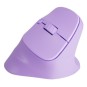 RATON NATEC CRAKE 2 INALAMBRICO VERTICAL BT 5.2 + 2.4GHZ 2400 DPI COLOR LAVANDA