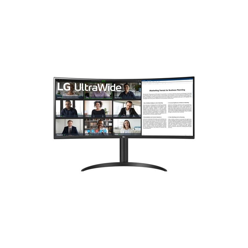 Lg 34wr55qk-b monitor 34" wqhd 2xhdmi dp usbc cur