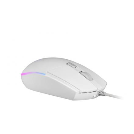 Mars gaming ratón mmg 3200dpi rgb flow blanco