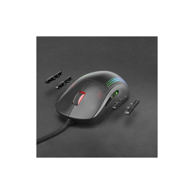 Mars gaming ratón mmpro ultralight rgb black