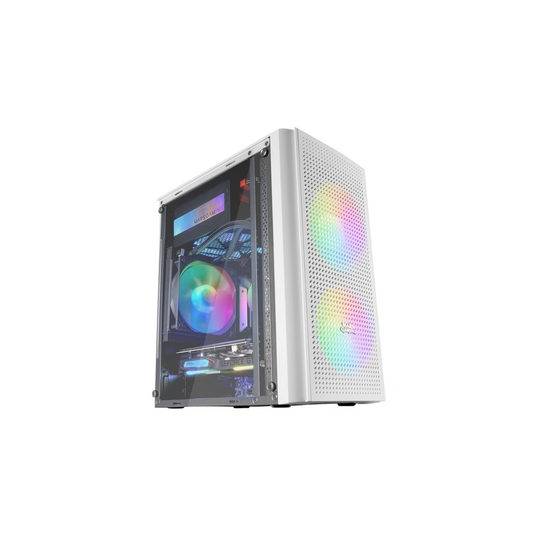 Mars gaming caja micro-atx mc300w white