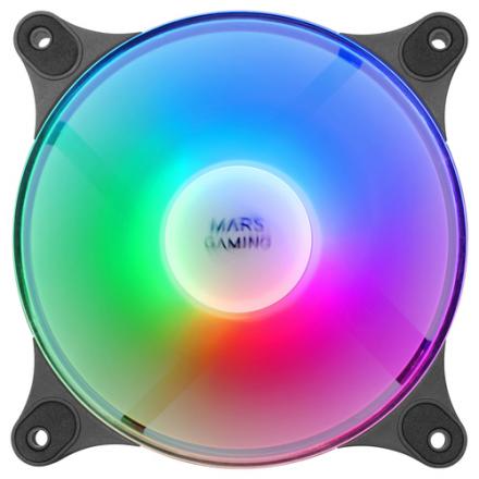 Mars gaming mfduo 12cm 2xfanrgb ult-silent black