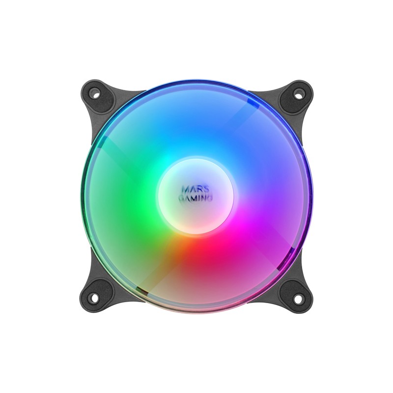 Mars gaming mfduo 12cm 2xfanrgb ult-silent black