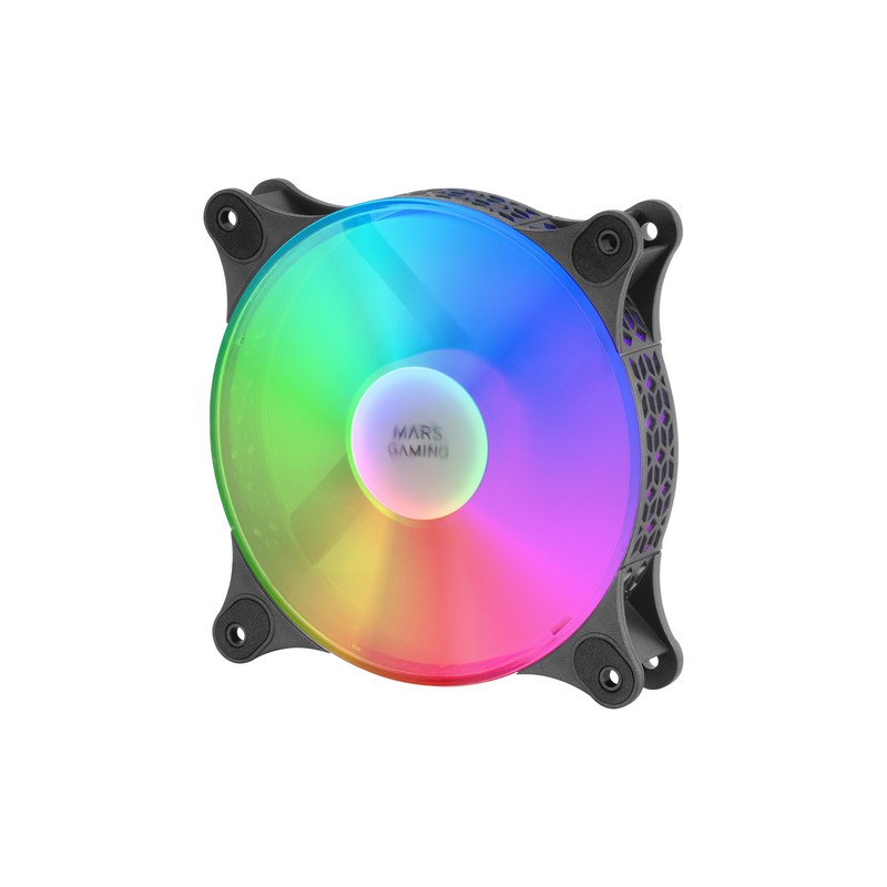 Mars gaming mfduo 12cm 2xfanrgb ult-silent black
