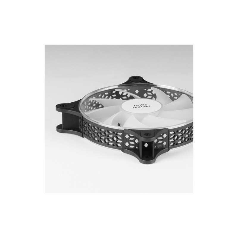 Mars gaming mfduo 12cm 2xfanrgb ult-silent black
