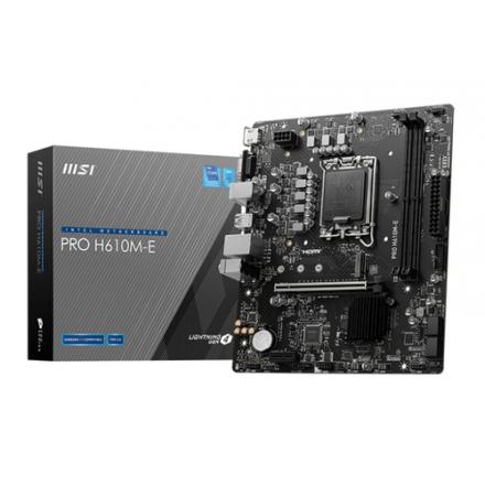 Msi placa base pro h610m-e ddr5 matx 1700