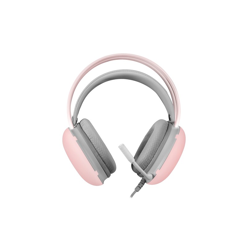 Headset Mars Gaming Mh-glow Pink Jack 3.5mm Y Alimentacion Por Usb Iluminacion 360º Chroma En Diadema Y Auriculares Sonido Ul