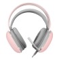 Headset Mars Gaming Mh-glow Pink Jack 3.5mm Y Alimentacion Por Usb Iluminacion 360º Chroma En Diadema Y Auriculares Sonido Ul