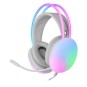 Headset Mars Gaming Mh-glow Pink Jack 3.5mm Y Alimentacion Por Usb Iluminacion 360º Chroma En Diadema Y Auriculares Sonido Ul