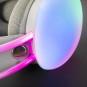 Headset Mars Gaming Mh-glow Pink Jack 3.5mm Y Alimentacion Por Usb Iluminacion 360º Chroma En Diadema Y Auriculares Sonido Ul