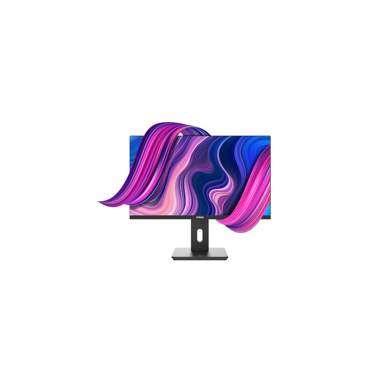 Monitor 27" Displayport Hdmi Vga Nilox Nxm27reg02 Ips Fhd 1920x1080 75hz 4ms 300cd/m² Pivotante Vesa 100x100