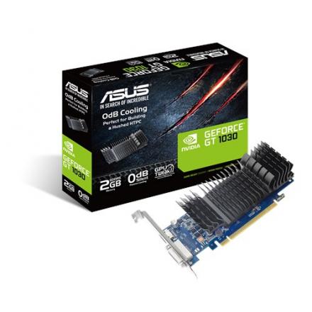 Vga Asus Gt1030-sl-2g-brk (perfil Bajo) Hdmi Dvi 1920x1200 Clock : 1506 Mhz Memory 6008 Mhz 64bit, Sin Ventilador