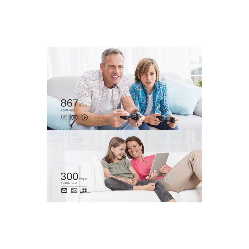 Pci Express Wifi Dualband Tp-link Archer T4e Ac1200 300mb En 2,4ghz Y 867mb En 5ghz