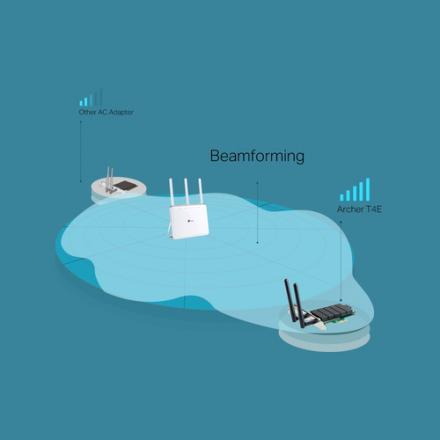 Pci Express Wifi Dualband Tp-link Archer T4e Ac1200 300mb En 2,4ghz Y 867mb En 5ghz