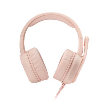 Headset Mars Gaming Mh320 Pink Hi-fi Ultra-bass 3d Jack 3.5mm Iluminacion Rgb Flow (alimentada Por Usb) Micro Con Cancelacion