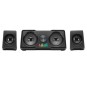 Altavoces 2.2 Mars Gaming Ms22 Sistema De Doble Subwoofer 35w Rgb Flow Conexion Jack 3.5mm Color Negro Alimentacion Por Usb