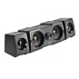 Altavoces 2.2 Mars Gaming Ms22 Sistema De Doble Subwoofer 35w Rgb Flow Conexion Jack 3.5mm Color Negro Alimentacion Por Usb