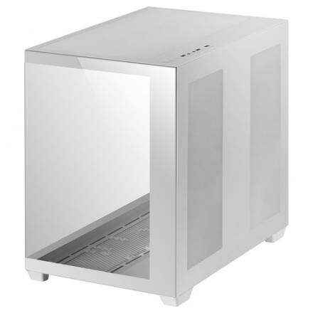 Caja E-atx Torre Gaming Mars Gaming Mcv4 White Xxl Premium Custom Doble Ventana De Cristal Templado Continuo Sin Fuente De Al