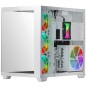 Caja E-atx Torre Gaming Mars Gaming Mcv4 White Xxl Premium Custom Doble Ventana De Cristal Templado Continuo Sin Fuente De Al