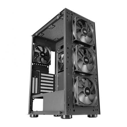 Caja E-atx Torre Gaming Mars Gaming Mc-pro2 Xxl Black Laeral Creistal Templado Frontal Rejilla Con 3+2 Ventiladores Incluidos