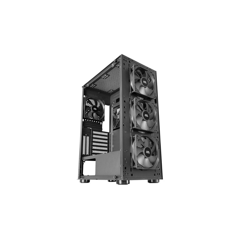 Caja E-atx Torre Gaming Mars Gaming Mc-pro2 Xxl Black Laeral Creistal Templado Frontal Rejilla Con 3+2 Ventiladores Incluidos