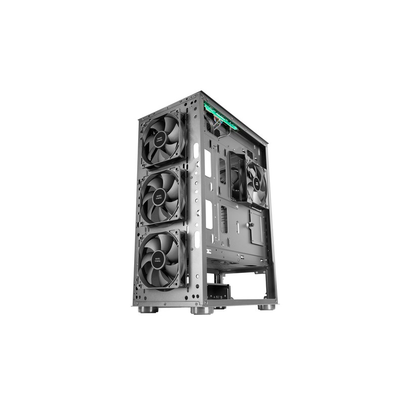 Caja E-atx Torre Gaming Mars Gaming Mc-pro2 Xxl Black Laeral Creistal Templado Frontal Rejilla Con 3+2 Ventiladores Incluidos