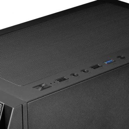 Caja E-atx Torre Gaming Mars Gaming Mc-pro2 Xxl Black Laeral Creistal Templado Frontal Rejilla Con 3+2 Ventiladores Incluidos