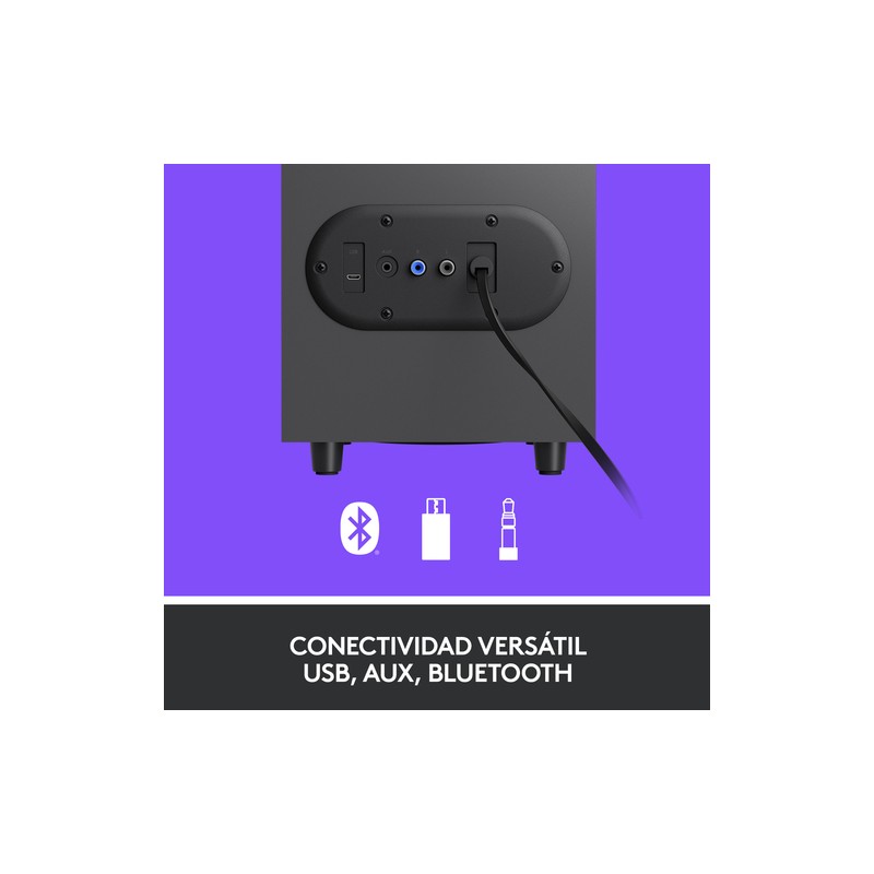 Altavoces 2.1 Logitech Bluetooth Z407 Grafito P/n: 980-001348