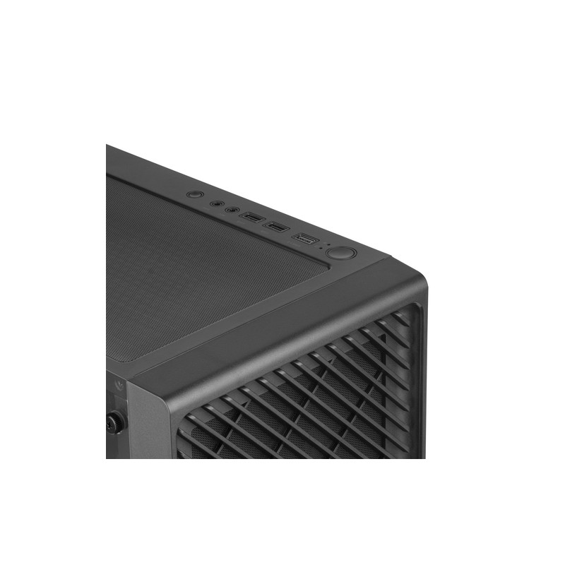 Caja Atx Semitorre Gaming Mars Gaming Mc-3000 Black Frontal Metal Mesh Lateral De Cristal Templado Sin Fuente De Alimentacion