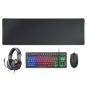Pack Teclado Mouse Headset Y Alfombrilla Mars Gaming Mcp-rgb3 Black Teclado Tkl H-mech Red Mouse Rgb Flow 3200dpi Headset Frg