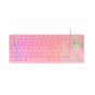 Teclado H-mech Gaming Mars Gaming Mk023 Color Rosa Tamaño Compacto Tkl Iluminacion Rgb