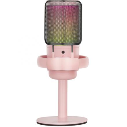 Micrófono De Estudio Profesional Mars Gaming Mmicsep Rosa Adc 196khz 24 Bits Usb-a/usb-c Iluminacion Argb Control De Volumen