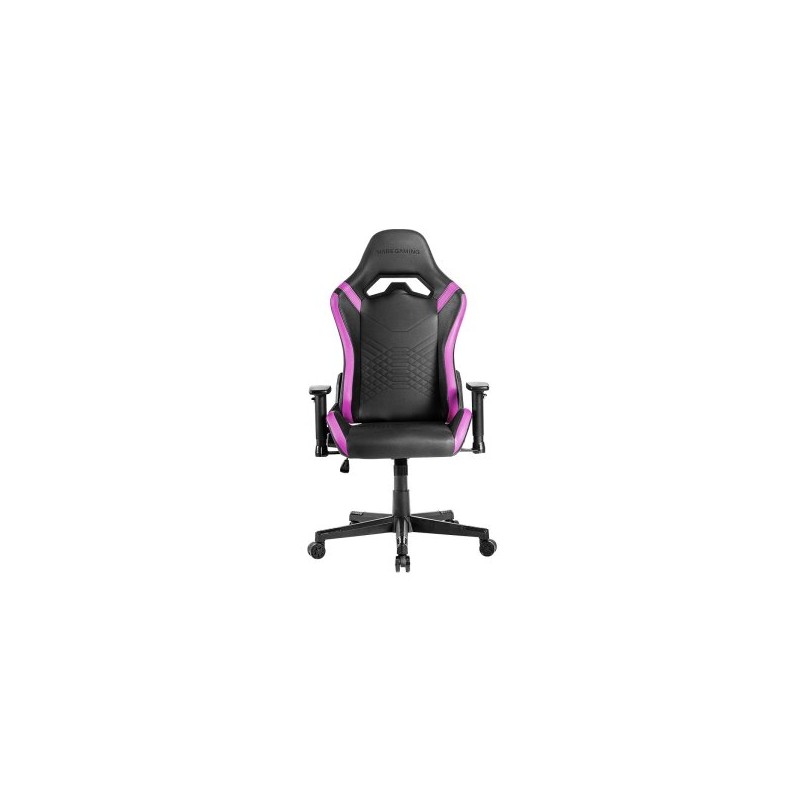 Silla Gamer Mars Gaming Mgcprobp Negra Con Detalle Violetas Brazos Regulables En Altura Reclinable 135º Cojines Ergonomicos S