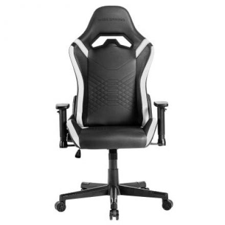Silla Gamer Mars Gaming Mgcprobw Negra Con Detalle Blancos Brazos Regulables En Altura Reclinable 135º Cojines Ergonomicos So