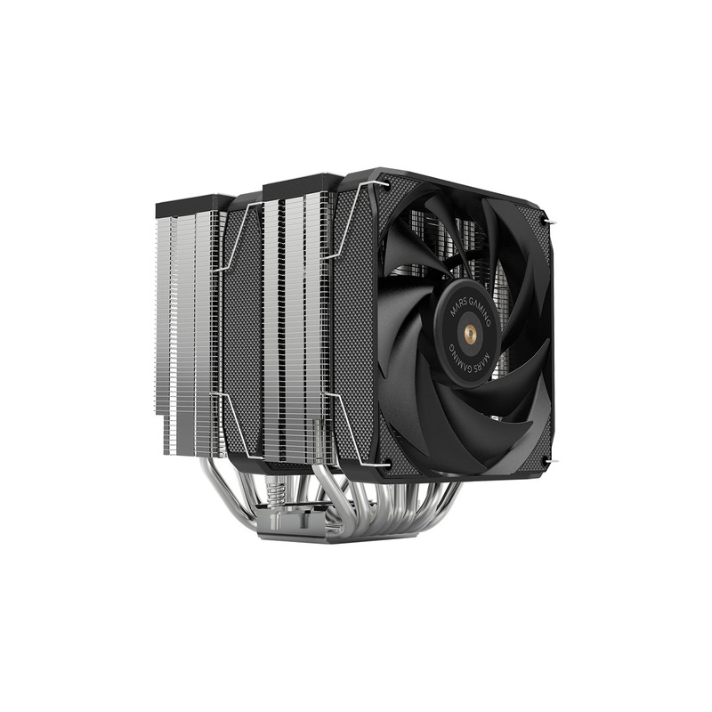 Ventilador Con Disipador De Cpu Mars Gaming Mcpu-xu9 Black Dual 9 Heatpipes Tdp 400w Doble Disipador