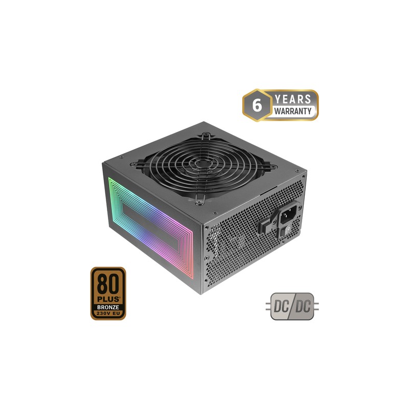 Fuente De Alimentacion Mars Gaming 750w Black Argb Certificado 80+ Bronze Apfc Vent. 12x12mm Dc-dc