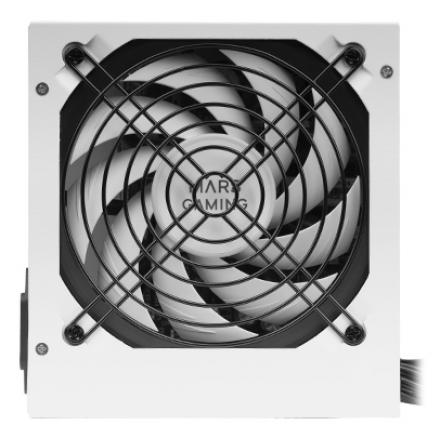 Fuente De Alimentacion Mars Gaming Mpiii 850w, Eficiencia 85% Pfc Activo Vent 12x12 14db White