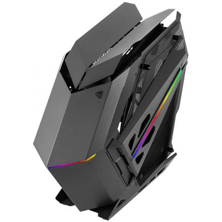 Caja Atx Semitorre Mars Gaming Titan Black Diseño Extremo Capacidad Xxl Iluminacion Argb Con Hub