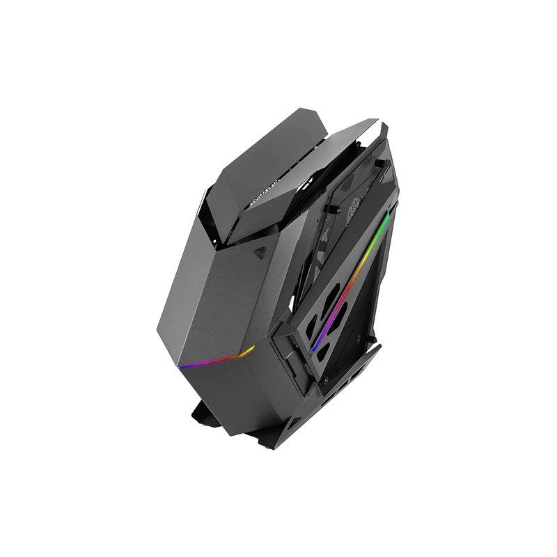 Caja Atx Semitorre Mars Gaming Titan Black Diseño Extremo Capacidad Xxl Iluminacion Argb Con Hub