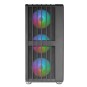 Caja Atx Semitorre Gaming Mars Gaming Mcvault Frontal Negro De Malla Vertical 4x120mm Argb 3xpci Ver