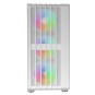 Caja Atx Semitorre Gaming Mars Gaming Mcvaultw Frontal Blanco Malla Vertical 4x120mm Argb 3xpci Vert